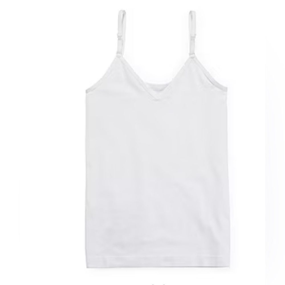 Maidenform Girls Crewneck/v- neck Sleeveless Camisole in white size s